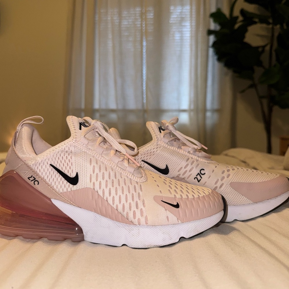 Nike Women's Air Max 270 - Light Pink and White